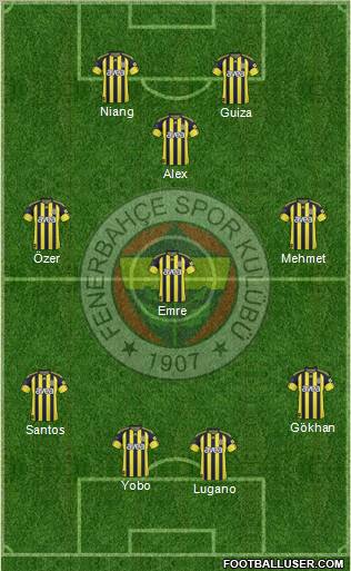 Fenerbahçe SK Formation 2011