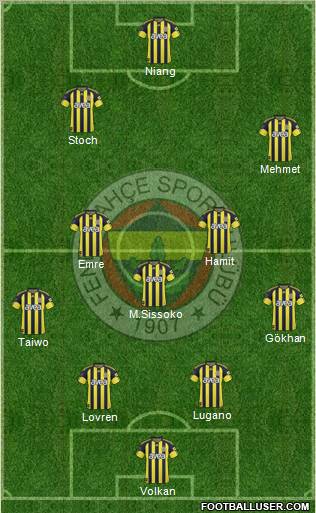 Fenerbahçe SK Formation 2011