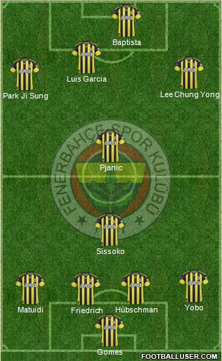 Fenerbahçe SK Formation 2011