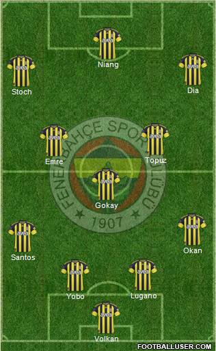 Fenerbahçe SK Formation 2011