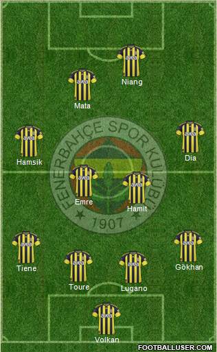 Fenerbahçe SK Formation 2011