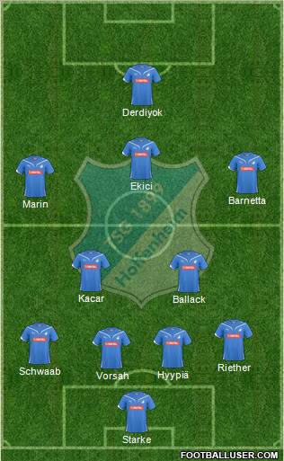 TSG 1899 Hoffenheim Formation 2011