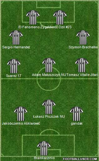 Newcastle United Formation 2011