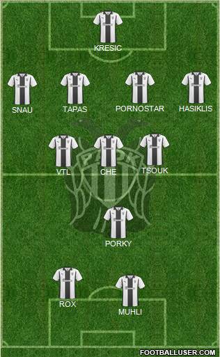 AS PAOK Salonika Formation 2011