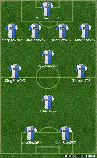 Blackburn Rovers Formation 2011