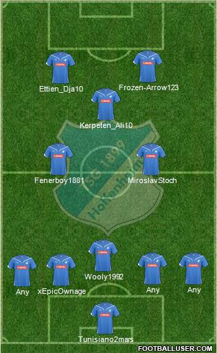 TSG 1899 Hoffenheim Formation 2011