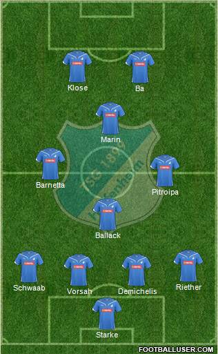 TSG 1899 Hoffenheim Formation 2011