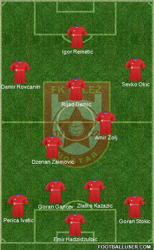 FK Velez Mostar Formation 2011