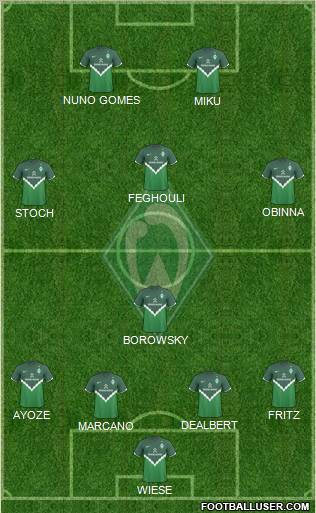 Werder Bremen Formation 2011