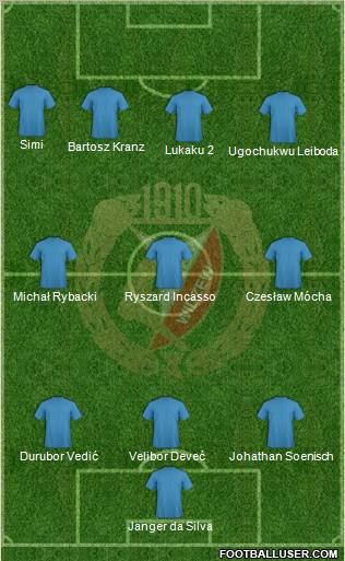 Widzew Lodz Formation 2011