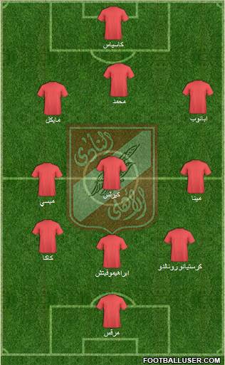 Al-Ahly Sporting Club Formation 2011