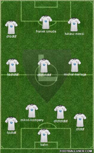 Legia Warszawa Formation 2011