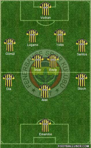 Fenerbahçe SK Formation 2011