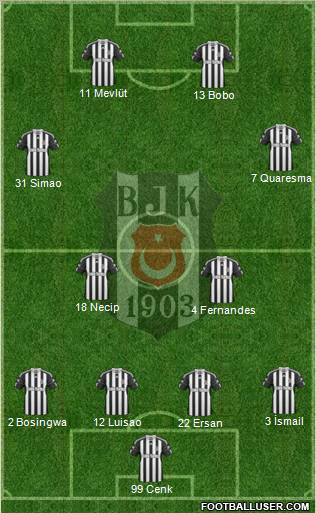 Besiktas JK Formation 2011