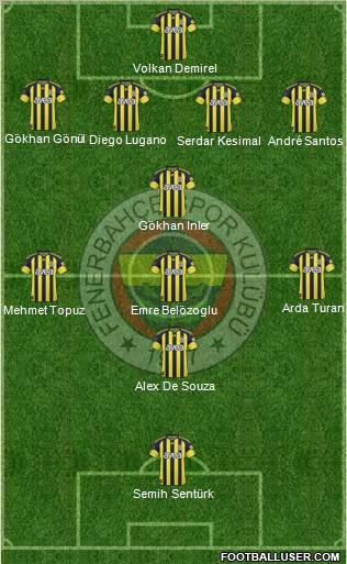 Fenerbahçe SK Formation 2011