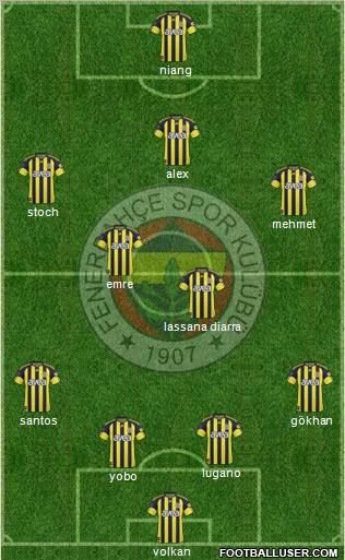 Fenerbahçe SK Formation 2011