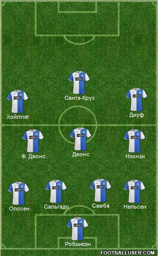 Blackburn Rovers Formation 2011