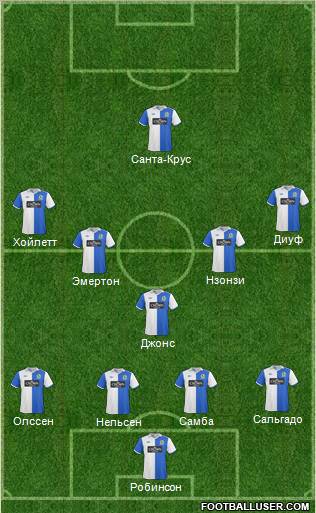 Blackburn Rovers Formation 2011