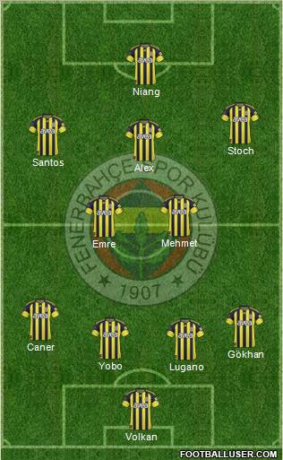 Fenerbahçe SK Formation 2011