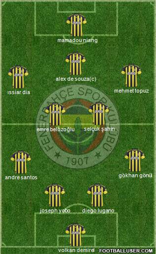 Fenerbahçe SK Formation 2011