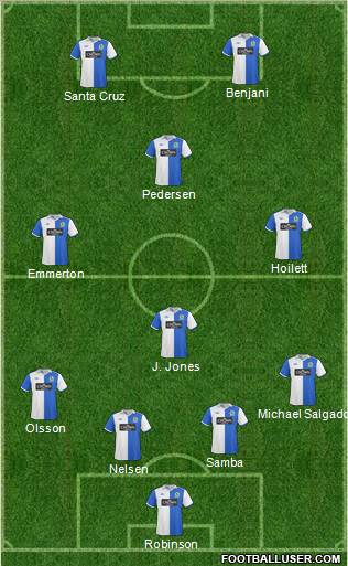 Blackburn Rovers Formation 2011