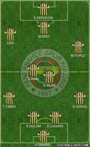 Fenerbahçe SK Formation 2011