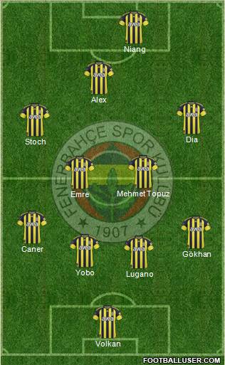 Fenerbahçe SK Formation 2011