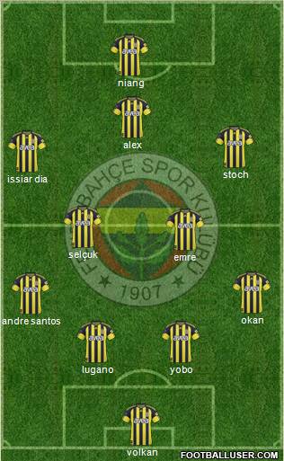 Fenerbahçe SK Formation 2011