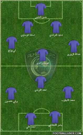 Al-Hilal (KSA) Formation 2011