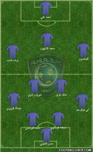 Al-Hilal (KSA) Formation 2011