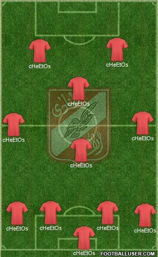 Al-Ahly Sporting Club Formation 2011