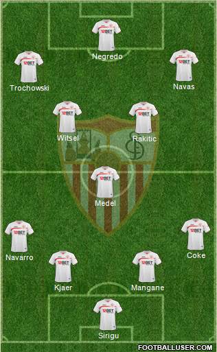 Sevilla F.C., S.A.D. Formation 2011