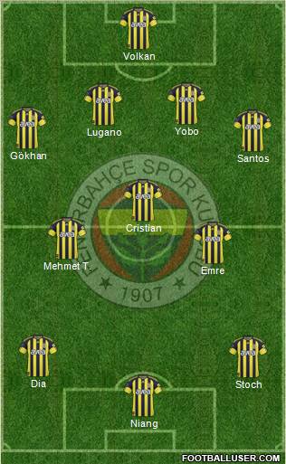 Fenerbahçe SK Formation 2011