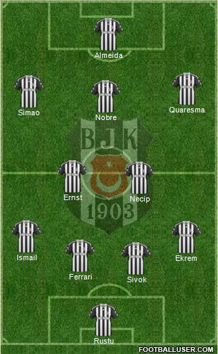 Besiktas JK Formation 2011