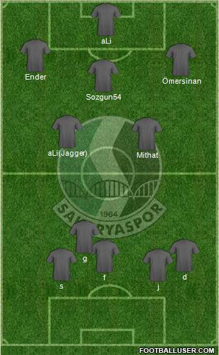 Sakaryaspor A.S. Formation 2011