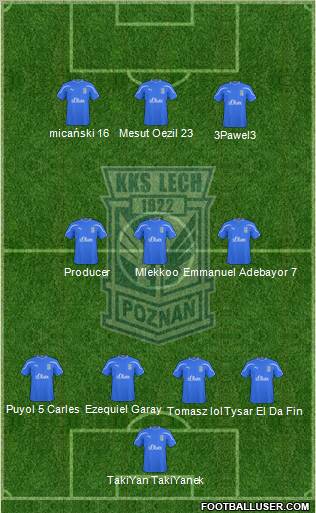 Lech Poznan Formation 2011