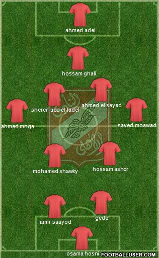 Al-Ahly Sporting Club Formation 2011