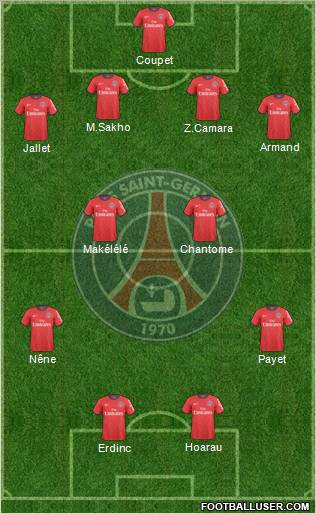 Paris Saint-Germain Formation 2011