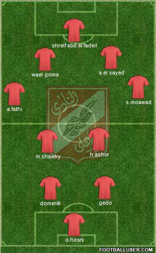 Al-Ahly Sporting Club Formation 2011