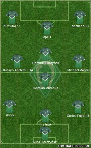 Werder Bremen Formation 2011