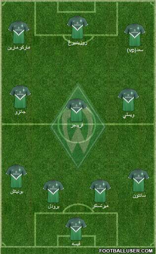 Werder Bremen Formation 2011