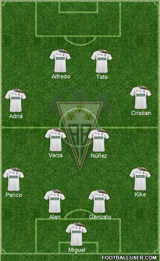 Albacete B., S.A.D. Formation 2011