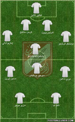 Al-Ahly Sporting Club Formation 2011