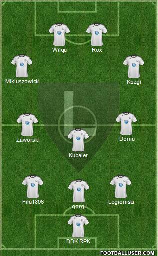 Legia Warszawa Formation 2011