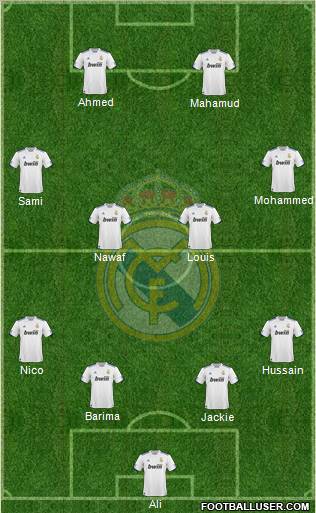 Real Madrid C.F. Formation 2011