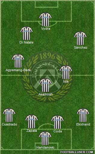 Udinese Formation 2011