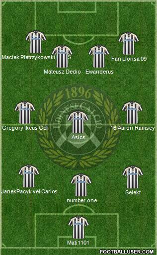 Udinese Formation 2011