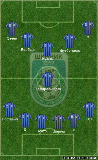 Shinnik Yaroslavl Formation 2011