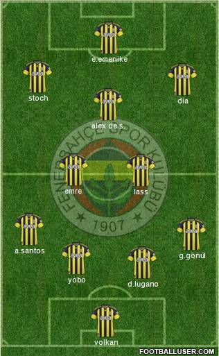 Fenerbahçe SK Formation 2011