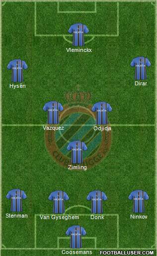 Club Brugge KV Formation 2011